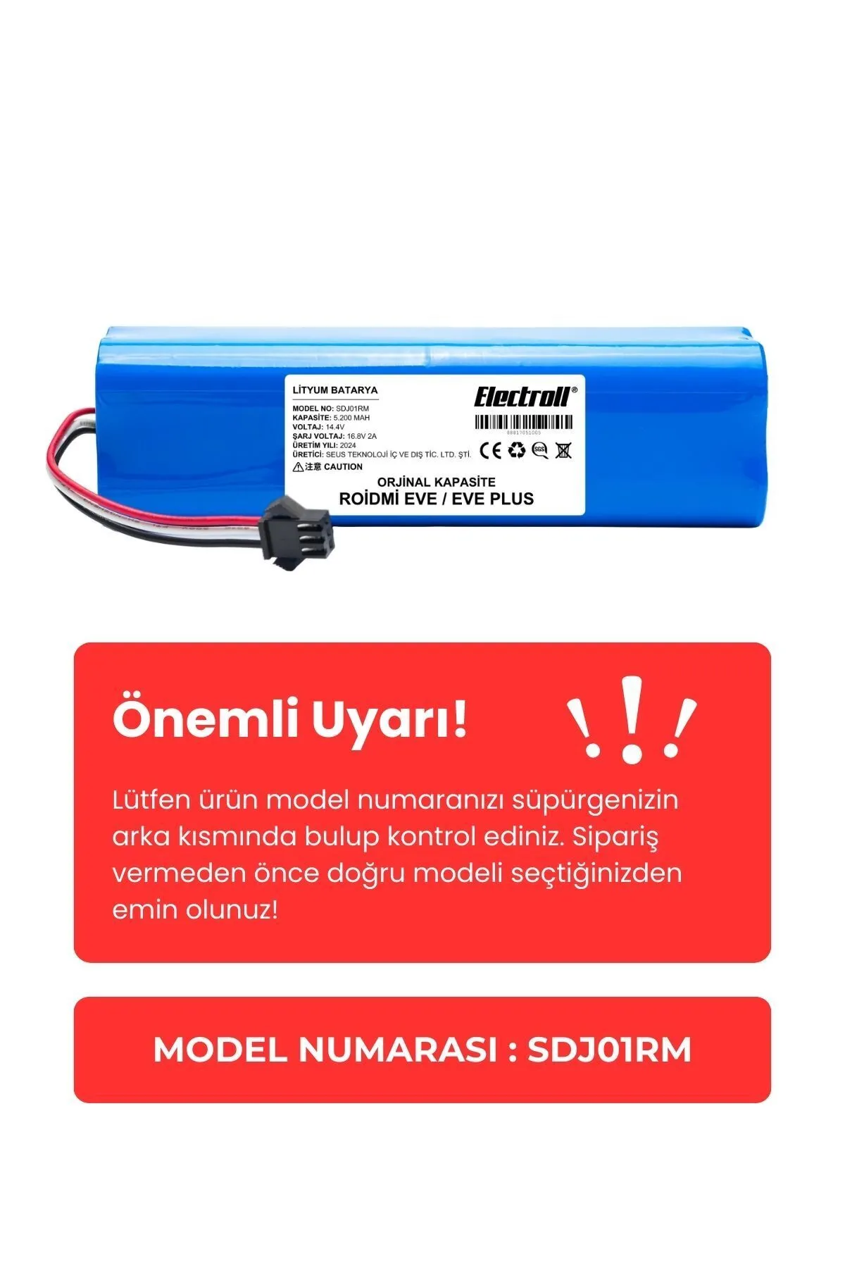 Roidmi%20Eve%20/%20Eve%20Plus%20Batarya%20Model%20Sdj01rm%20(ORJİNAL%20KAPASİTE)%205200mah%20Pil%20Robot%20Süpürge%20Bataryası