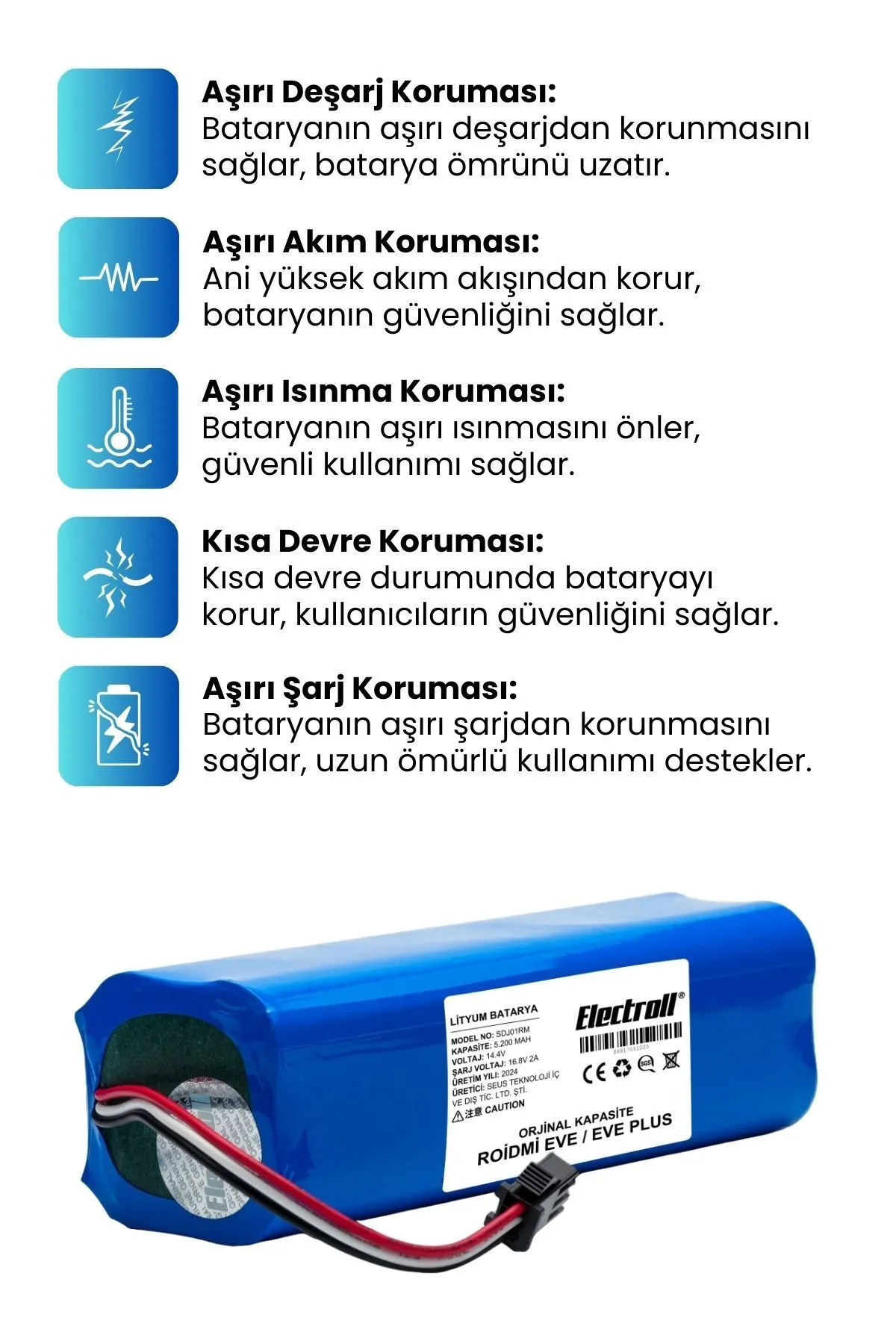 Roidmi%20Eve%20/%20Eve%20Plus%20Batarya%20Model%20Sdj01rm%20(ORJİNAL%20KAPASİTE)%205200mah%20Pil%20Robot%20Süpürge%20Bataryası