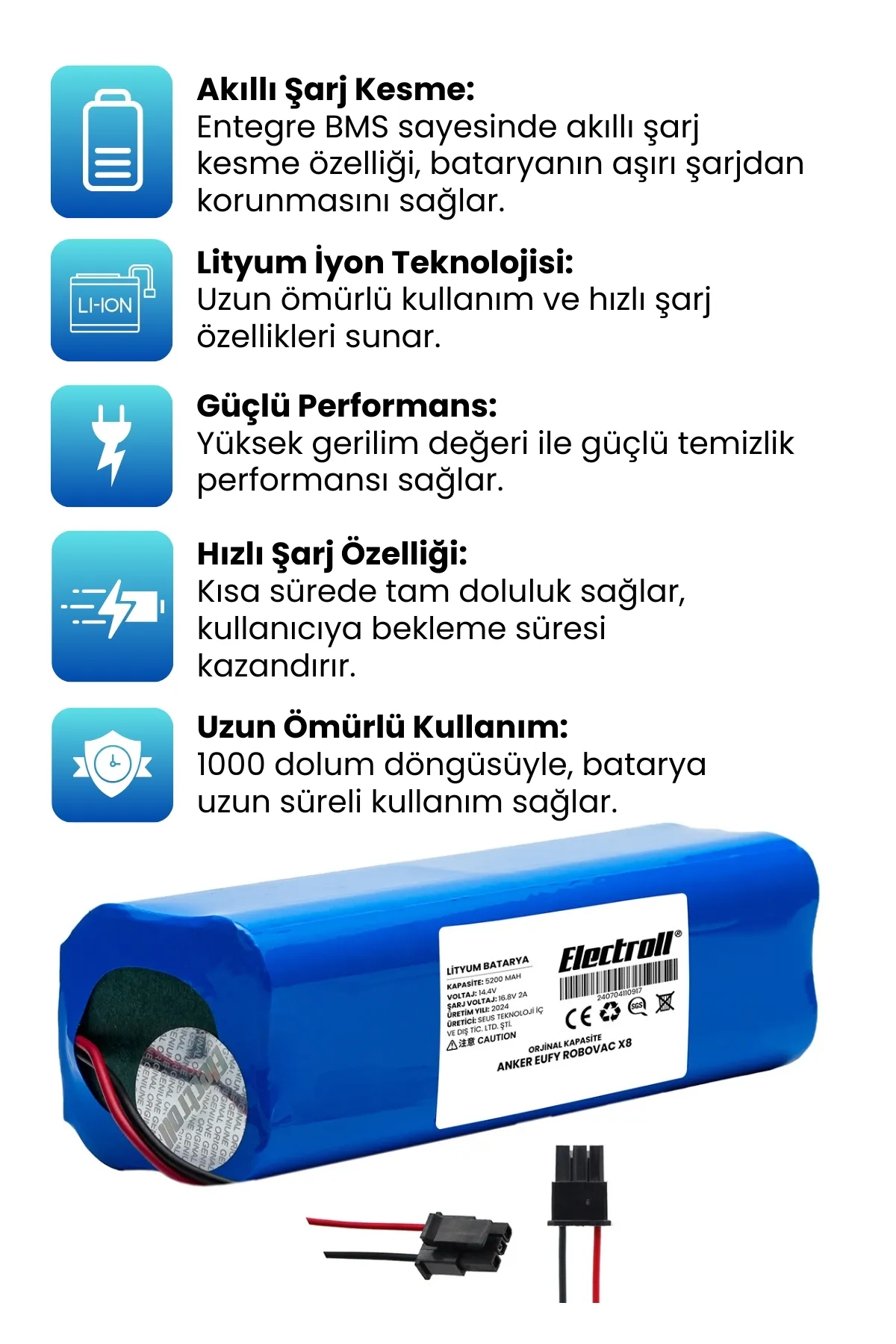 Anker%20Eufy%20Robovac%20X8%20Batarya%20(ORJİNAL%20KAPASİTE)%205200mah%20Pil%20Akıllı%20Robot%20Süpürge%20Batarya%20Değişimi