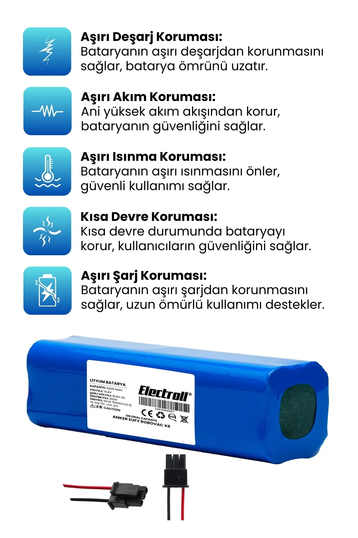 Anker%20Eufy%20Robovac%20X8%20Batarya%20(ORJİNAL%20KAPASİTE)%205200mah%20Pil%20Akıllı%20Robot%20Süpürge%20Batarya%20Değişimi