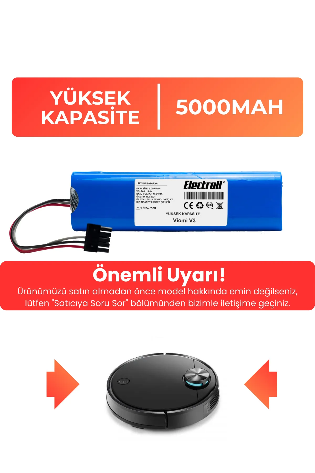 Viomi%20V3%20Uyumlu%20Batarya%20(YÜKSEK%20KAPASİTE)%205000mah%20Pil%20Robot%20Süpürge%20Batarya%20Değişimi