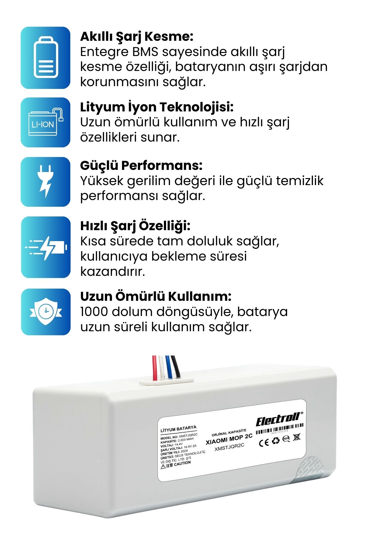 Xiaomi%20Mi%20Vacuum%20Mop%202c%202in1%20Batarya%20Kutulu%20(ORJİNAL%20KAPASİTE)%20Xmstjqr2c%202600mah%20Robot%20Süpürge%20Pil