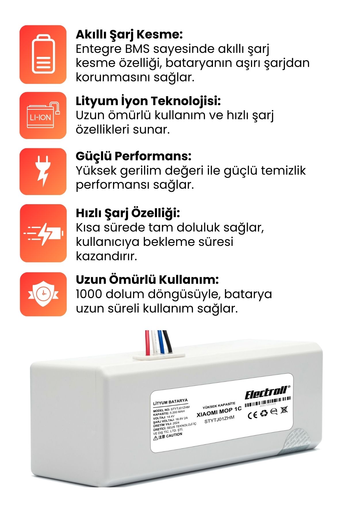 Xiaomi%20Mi%20Vacuum%20Mop%202c%202in1%20Batarya%20Kutulu%20(YÜKSEK%20KAPASİTE)%20XMSTJQR2C%205200mAh%20Robot%20Süpürge%20Pil