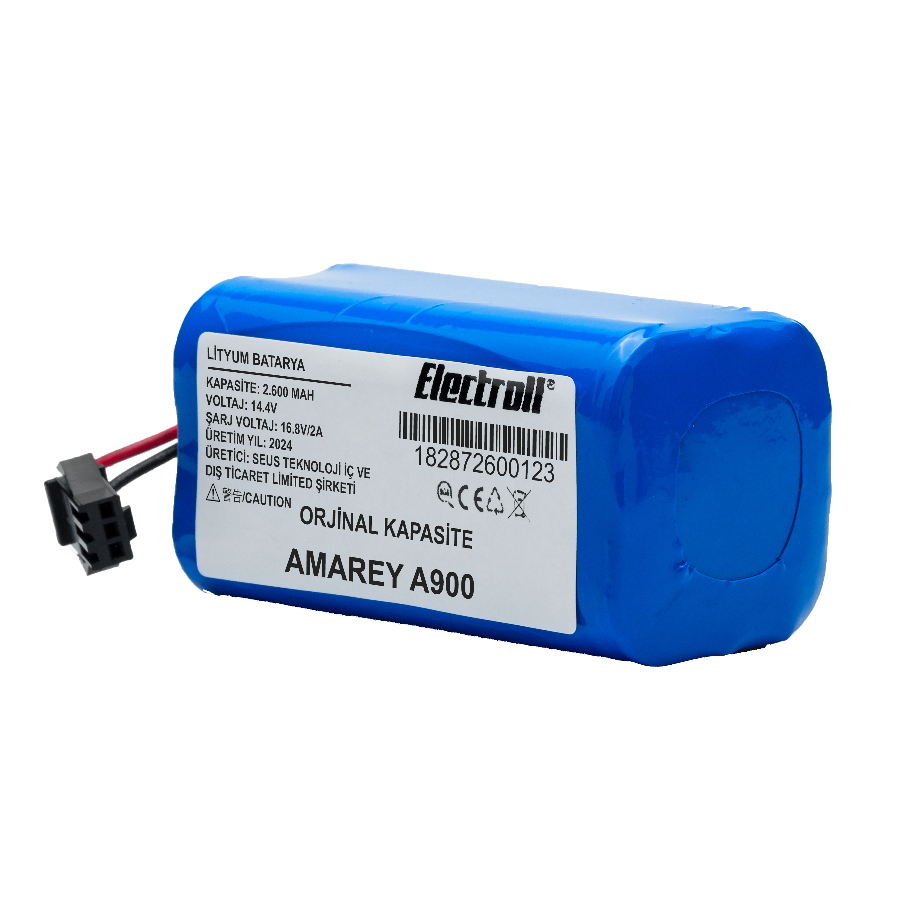 Amarey%20A900%20(Orjinal%20Kapasite)%202600mAh%20Robot%20Süpürge%20Bataryası