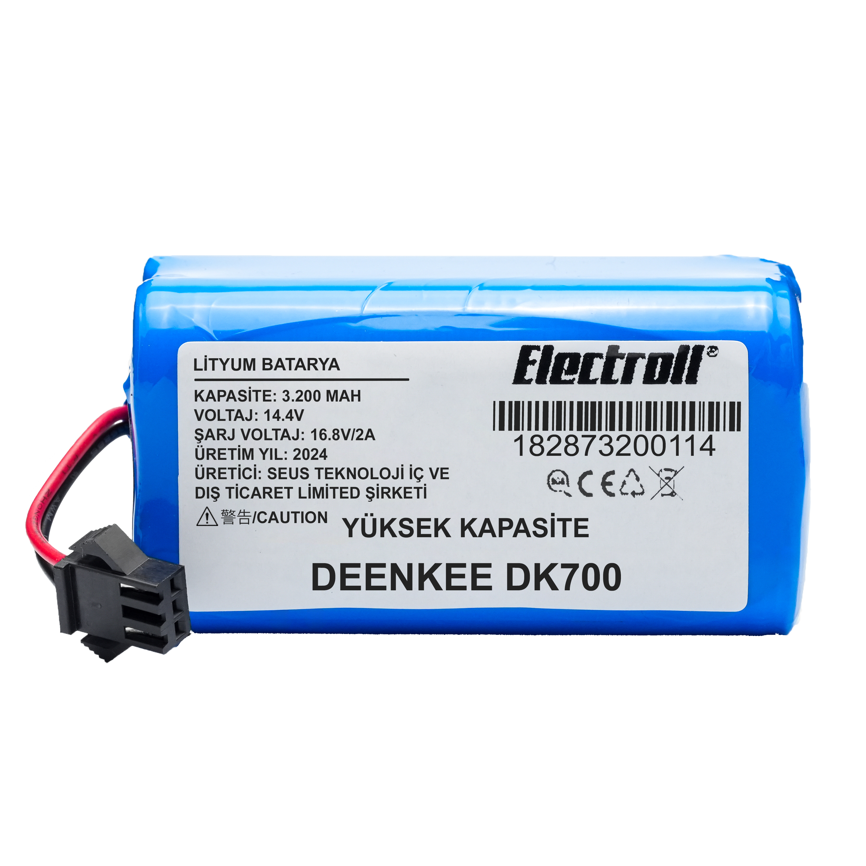 Deenkee%20DK700%20(Yüksek%20Kapasite)%203200mAh%20Robot%20Süpürge%20Bataryası