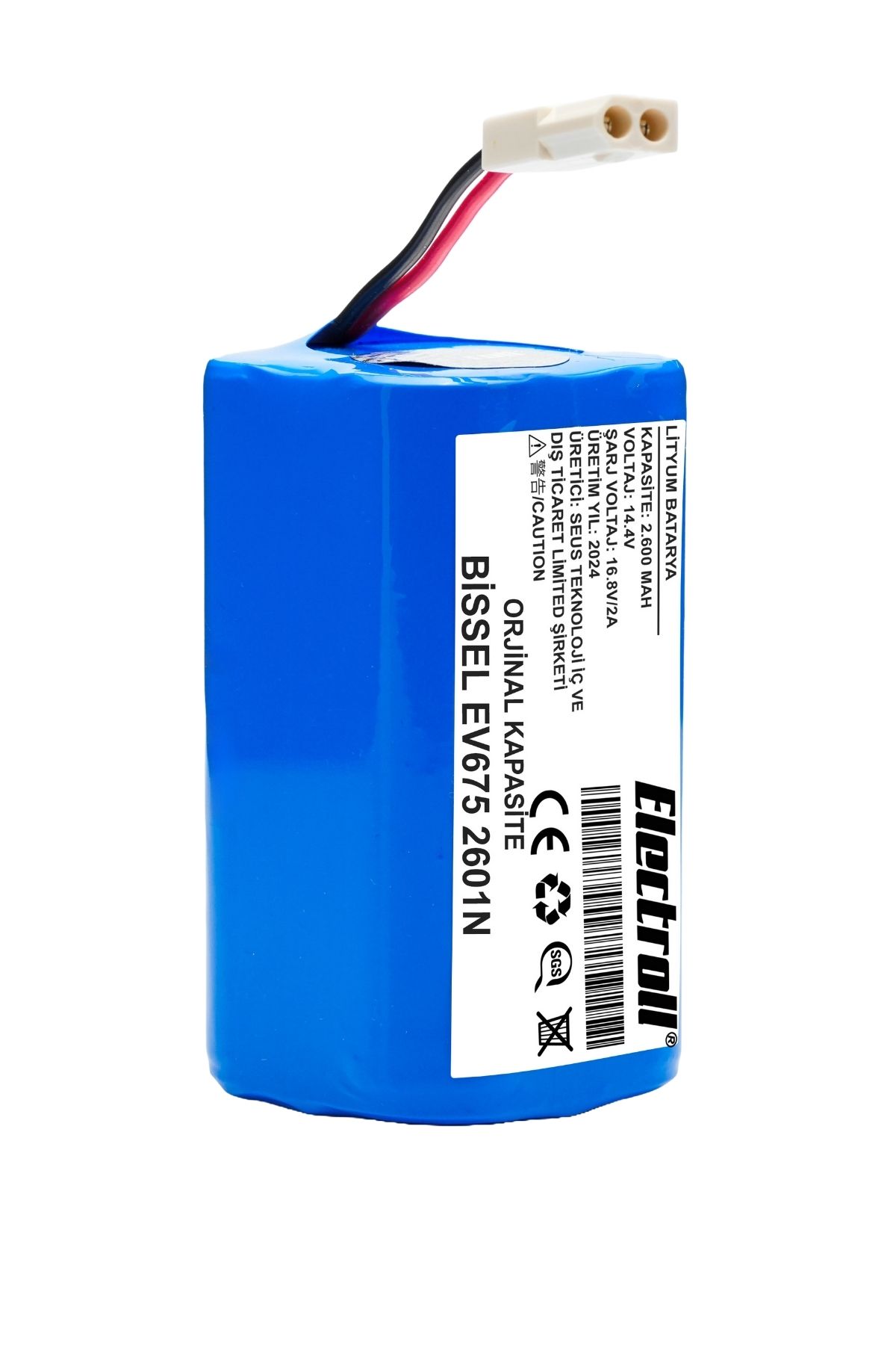 Bissell%20Ev675%202601N%20Uyumlu%20Robot%20Süpürge%20Bataryası%20(ORJİNAL%20KAPASİTE)%202600mAh