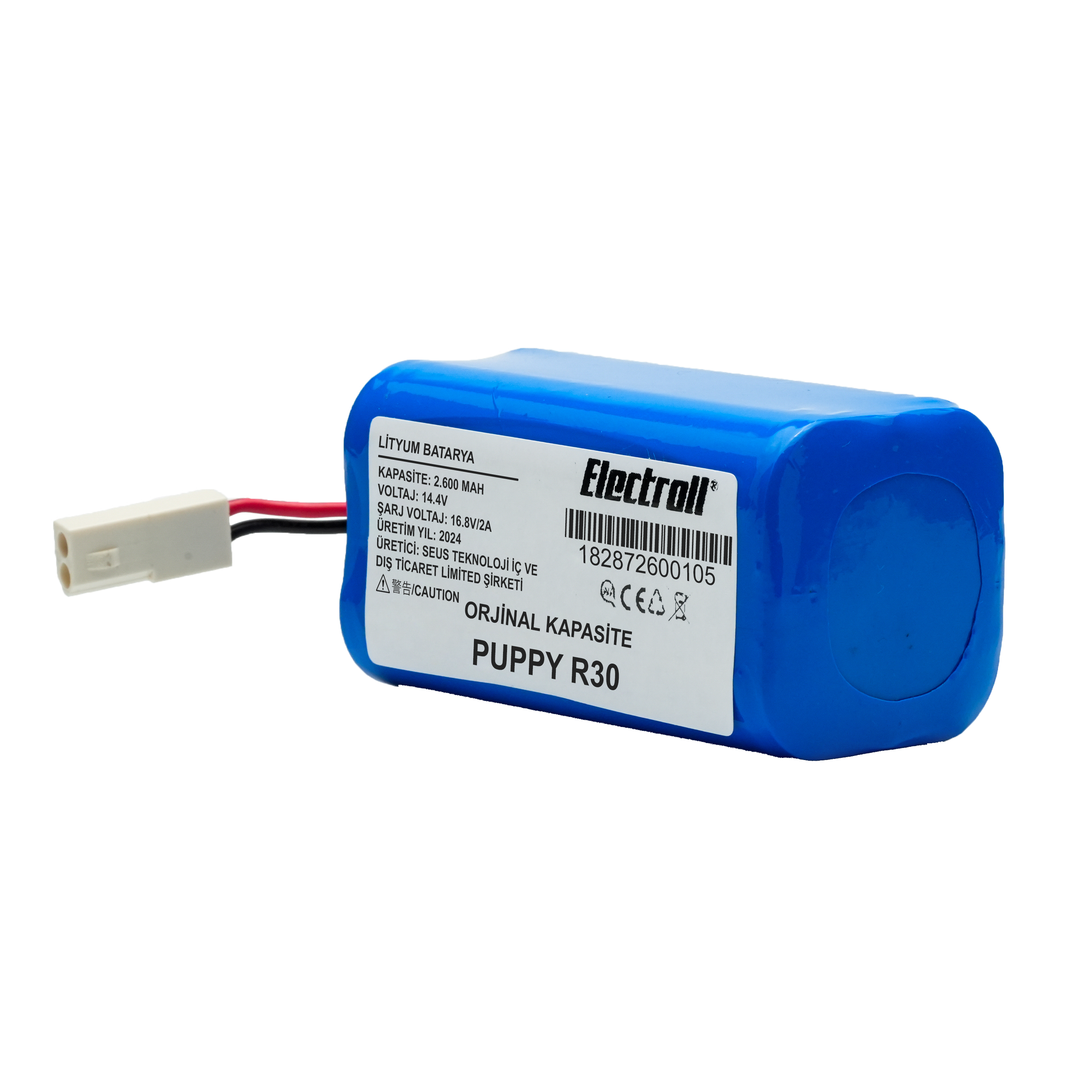 Puppy%20R30%20(Orjinal%20Kapasite)%202600mAh%20Robot%20Süpürge%20Bataryası