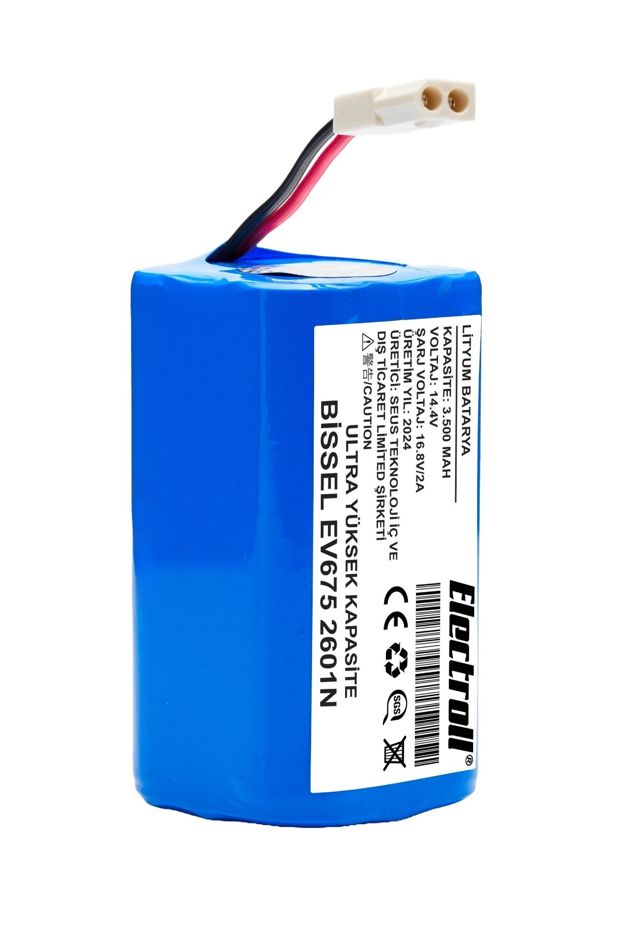 Bissell%20Ev675%202601N%20Uyumlu%20Robot%20Süpürge%20Bataryası%20(ULTRA%20YÜKSEK%20KAPASİTE)%203500mAh